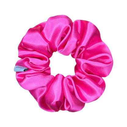 Organic Premium Silk Scrunchie - Fuchsia
