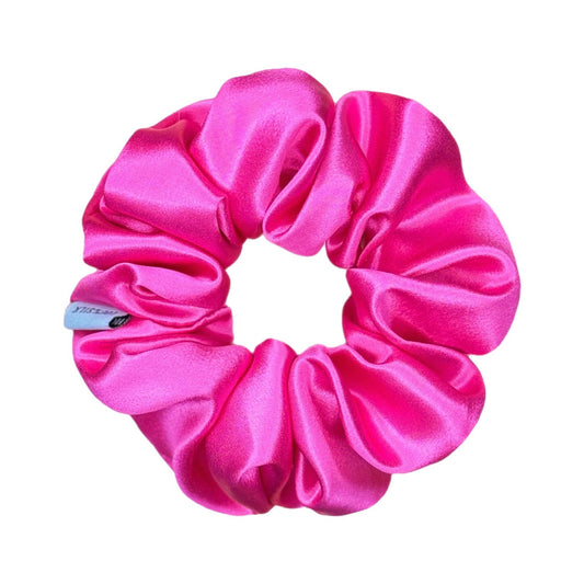 Organic Premium Silk Scrunchie - Fuchsia