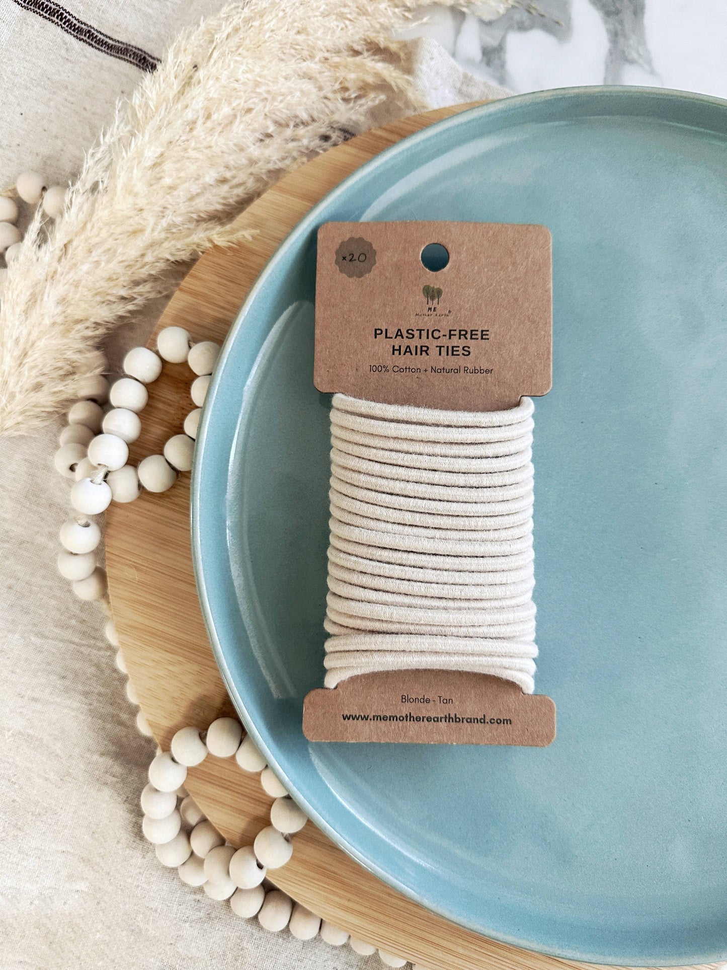 Plastic-Free Hair Ties: Black