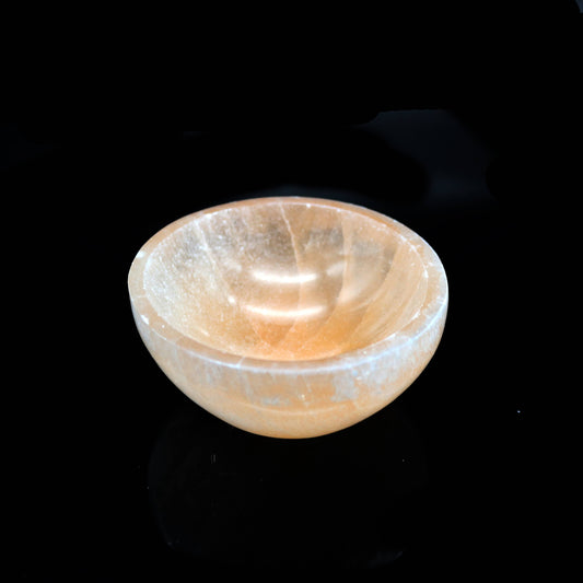 Orange Selenite Smudge Bowl (3 in.)