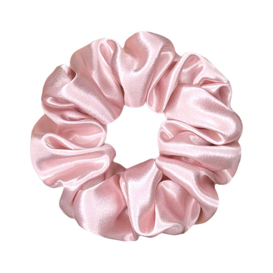 Organic Premium Silk Scrunchie - Pink