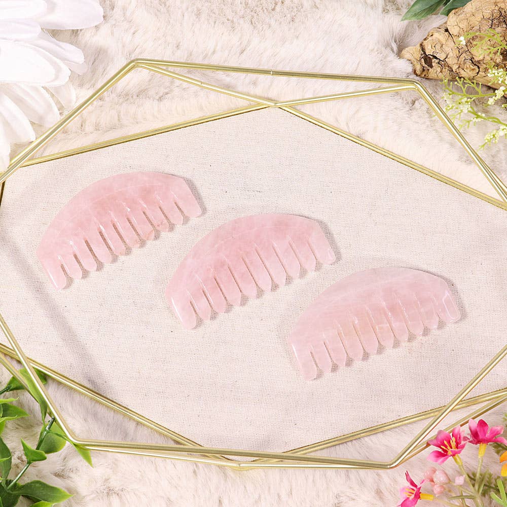 Energy Comb Small - Rose Quartz | Crystal Combs