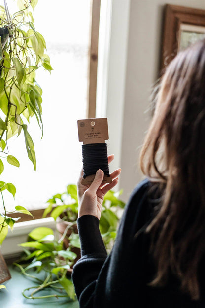 Plastic-Free Hair Ties: Black