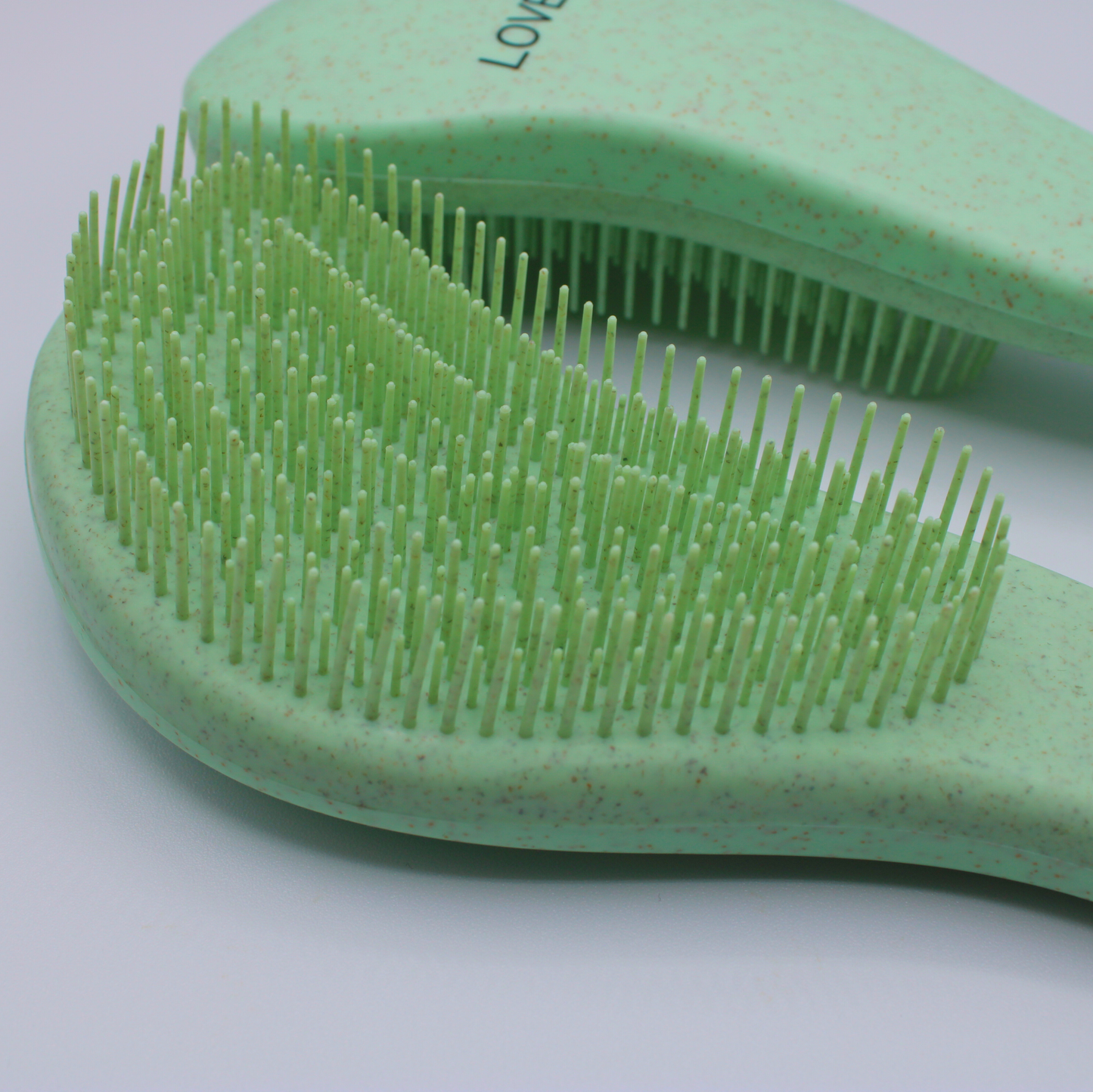 Eco-Friendly Green Wheat Straw Detangling Hair Brush | Tangle-Free & Gentle