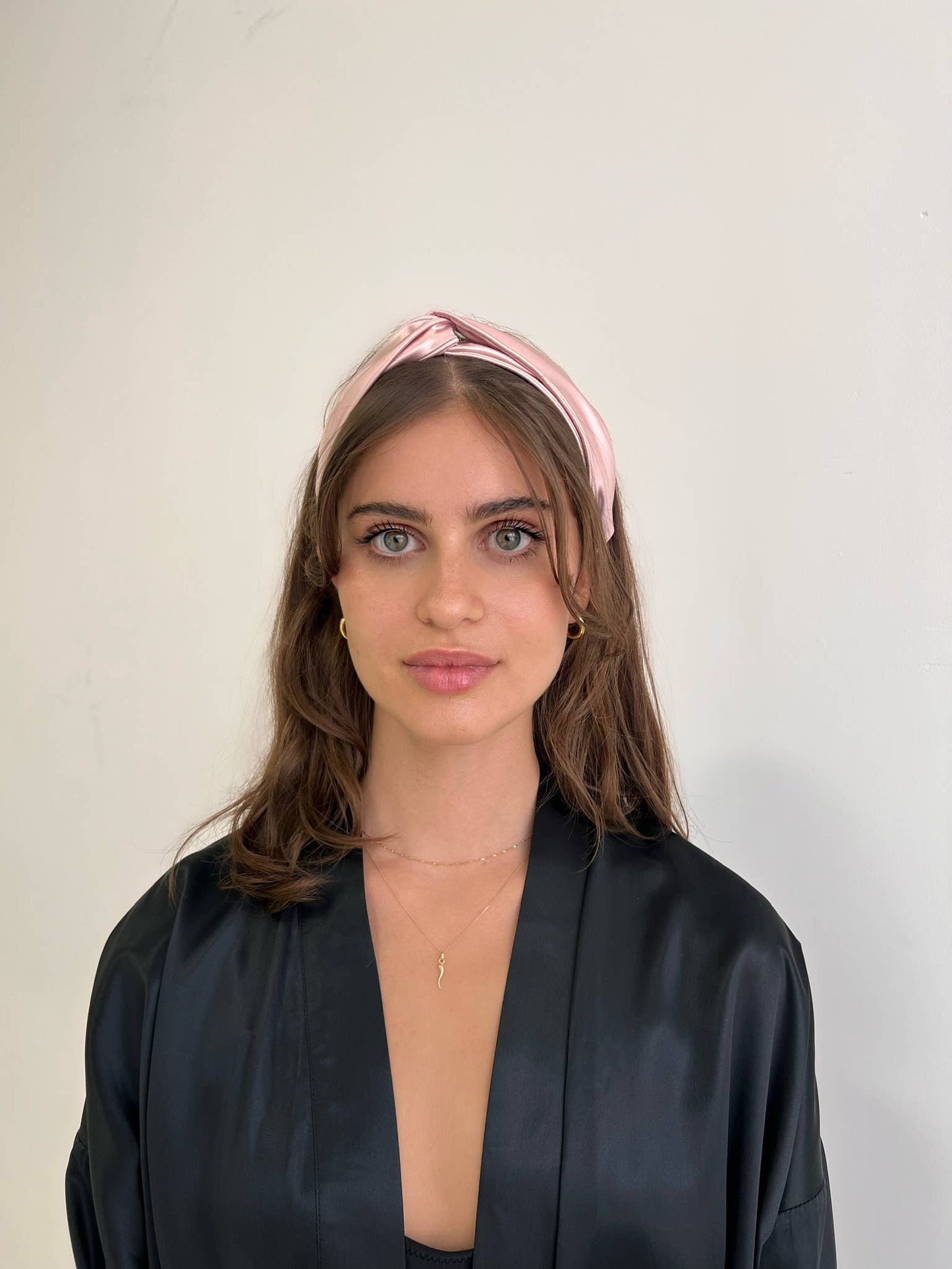 Organic Silk Headband - Pink