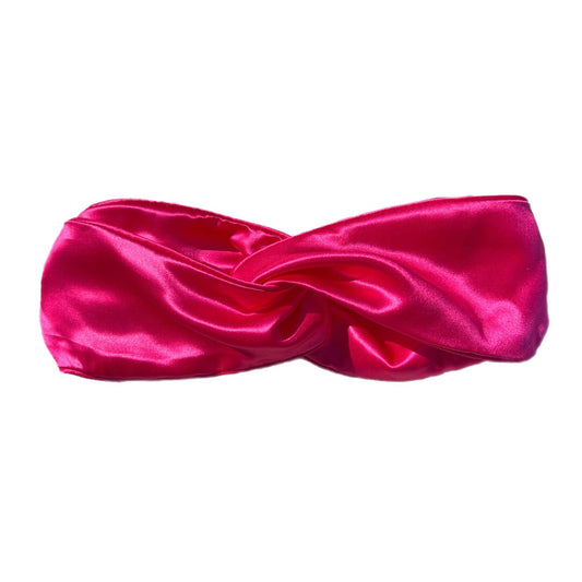 Organic Silk Loop Headband - Fuchsia