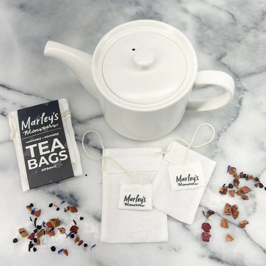 Reusable Tea Bags: Organic Linen - Set Of 2